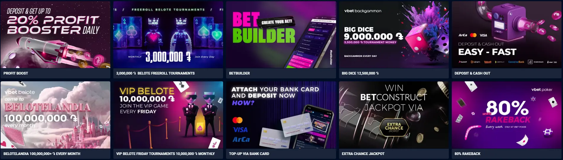 Compétitions hebdomadaires sur VBet Casino